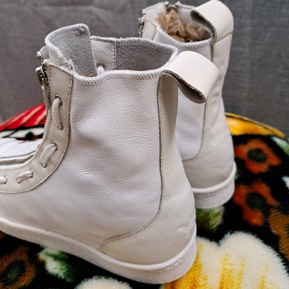 Y-3 Adidas Yohji Yamamoto Pro Zip Weiß High Top Sneakers CG3183 Size 9 Men - Picture 4 of 15